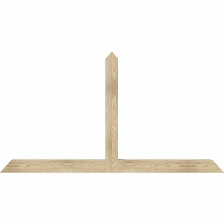 Ekena Millwork Portland Rough Sawn Timber Gable Bracket, Douglas Fir, 72"W x 39"H x 4"D x 4"F, 13/12 Pitch GBW072X39X0404POR00RDF